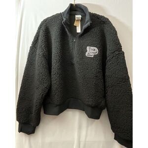 Brand New‎ Pink - Cozy Fleece Half-Zip Pullover -size L